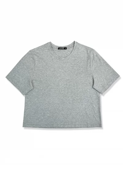 ÁO THUN COTTON TAY NGẮN TIÊU TRẮNG