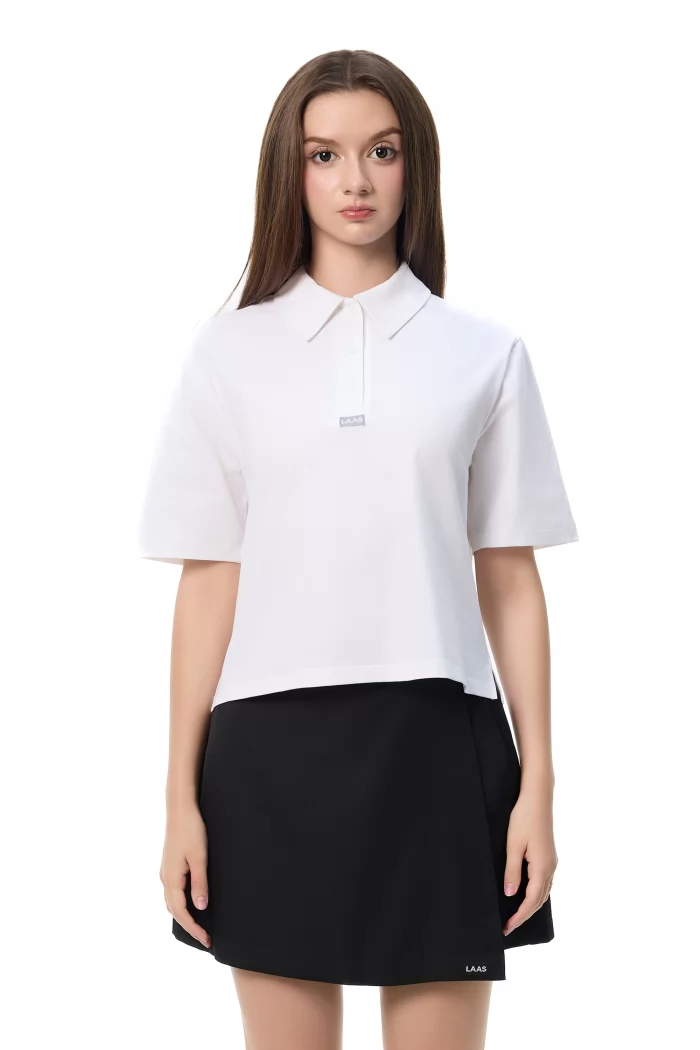 ÁO POLO COTTON TAY NGẮN TRẮNG