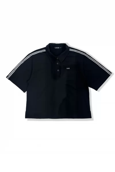 ÁO POLO COTTON DÂY VIỀN ĐEN