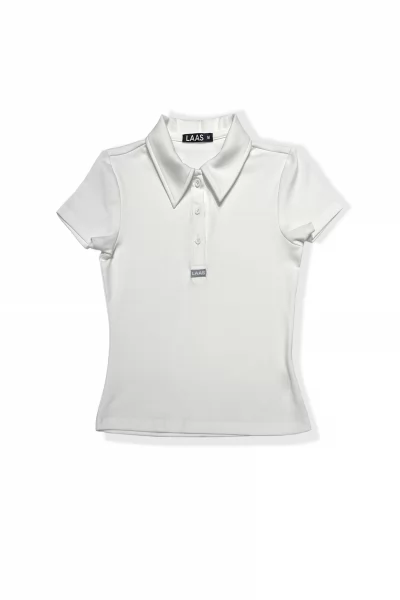 ÁO POLO RIP COTTON TAY NGẮN TRẮNG