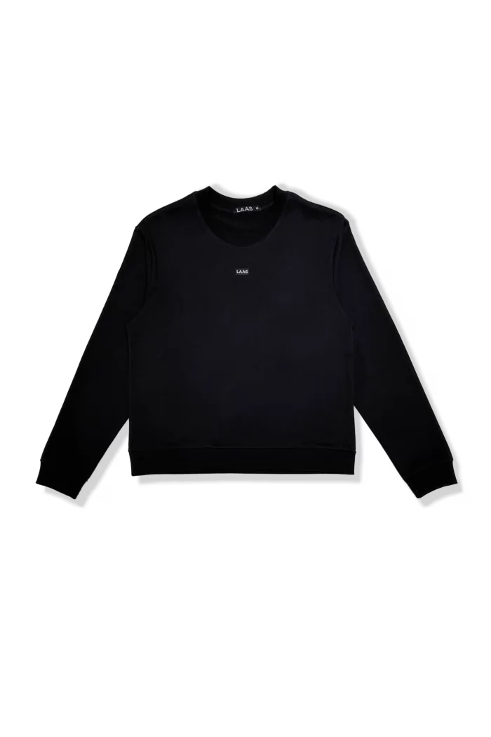 ÁO THUN COTTON 2C BO TAY DÀI ĐEN