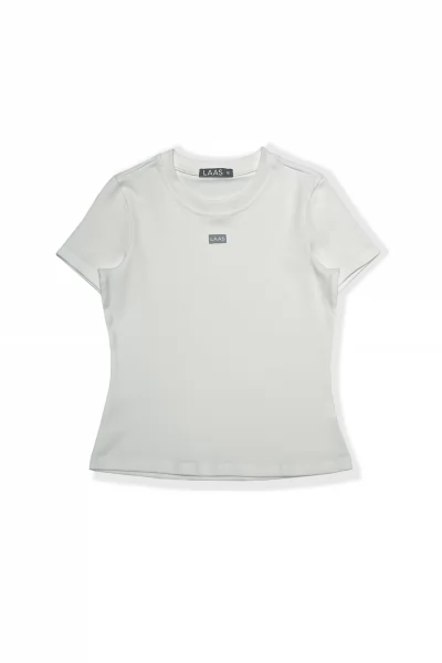 ÁO RIP COTTON TAY NGẮN TRẮNG