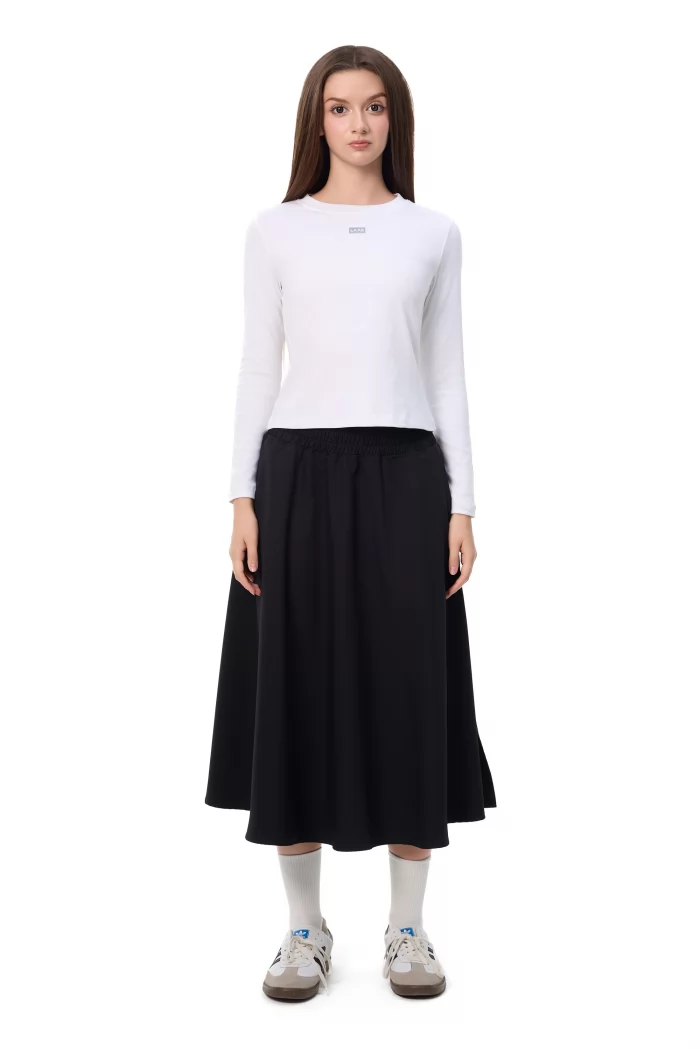 CHÂN VÁY XÒE LỬNG ĐEN