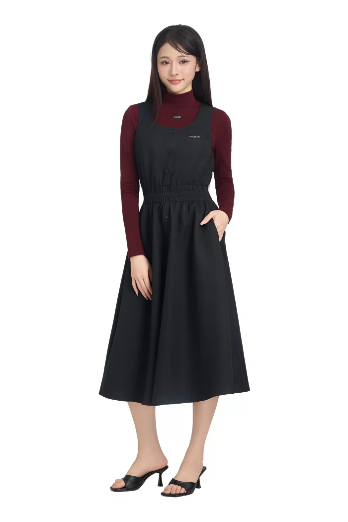 ĐẦM XÒE NẸP NÚT ĐEN