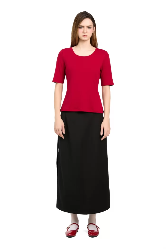 CHÂN VÁY DÀI XẺ 1 BÊN SƯỜN ĐEN