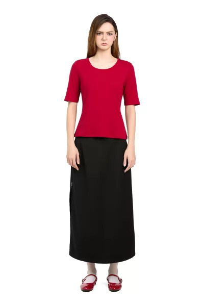 CHÂN VÁY DÀI XẺ 1 BÊN SƯỜN ĐEN