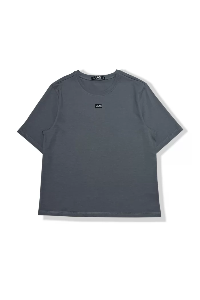 ÁO THUN COTTON TAG PLUS XÁM GHI