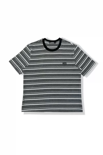 ÁO THUN RIP SỌC XÁM