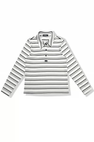 ÁO POLO RIP SỌC TAY DÀI TRẮNG