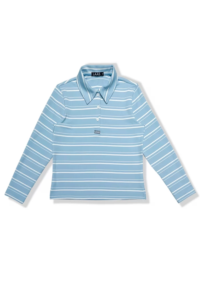 ÁO POLO RIP SỌC TAY DÀI XANH