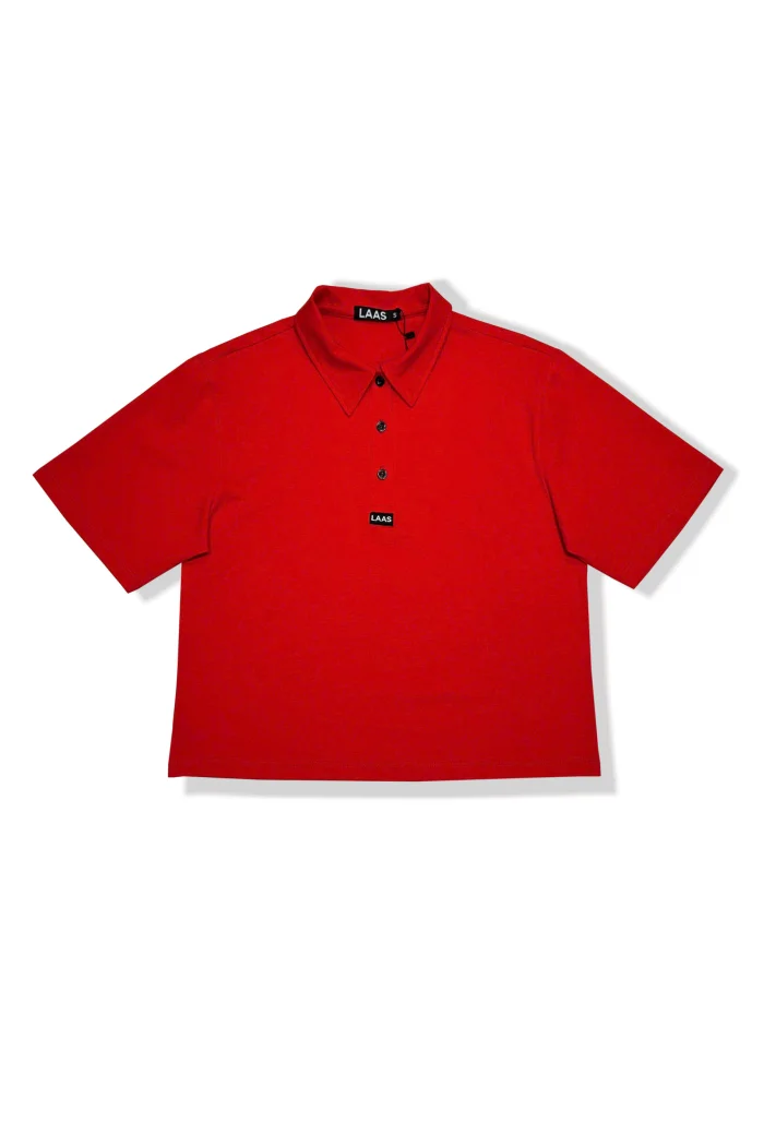 ÁO POLO COTTON TAY NGẮN ĐỎ